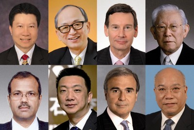 入圍名單由8位具豐富經(jīng)驗和領(lǐng)導(dǎo)地位的國際評審嚴謹篩選。（由上至下, 從左至右）泰國商會暨泰國貿(mào)易委員會秘書長Vichai Assarasakorn、世界黃金協(xié)會遠東區(qū)董事總經(jīng)理鄭良豪、國際鉑金協(xié)會首席執(zhí)行官高偉政(James Courage)、東京鉆石交易所(Tokyo Diamond Exchange)名譽主席加藤英高、荷蘭銀行(ABN AMRO Group)國際鉆石及珠寶部亞洲區(qū)主管Biju Patnaik、上海鉆石交易所總裁林強、美國珠寶商協(xié)會（Jewelers of America）執(zhí)行長倫奇（Matthew Runci）、國際有色寶石協(xié)會主席袁健榮