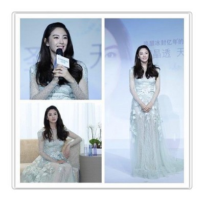 張雨綺以其驚艷的“無死角美麗”，詮釋凝潤、晶透、柔滑的天寵冰肌